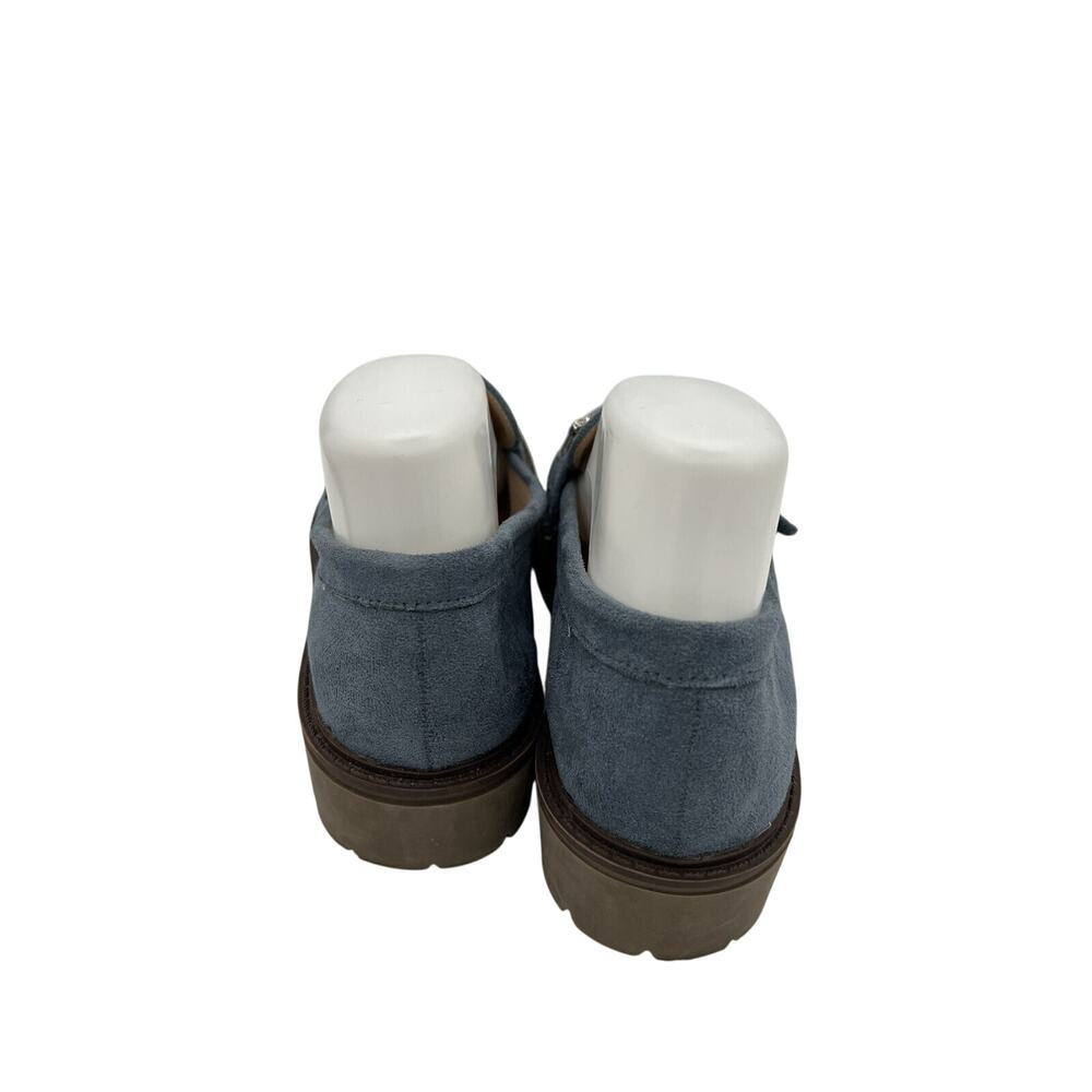 Journee Collection Loafer Shoes Blue Chunky 8 Blue NEW - Picture 2 of 6